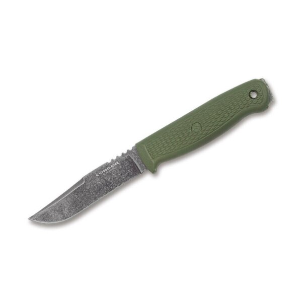 Condor Bushglider Knife Army Green 1095 Polypropylen  inkl. Kunststoffscheide