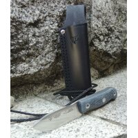 Cudeman Sanabria II MoVa Micarta Blau inkl. Lederscheide