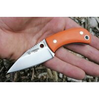 Cudeman Messer 200-J-K YODA Mini Outdoormesser N695 Stahl G10 Orange Kydex