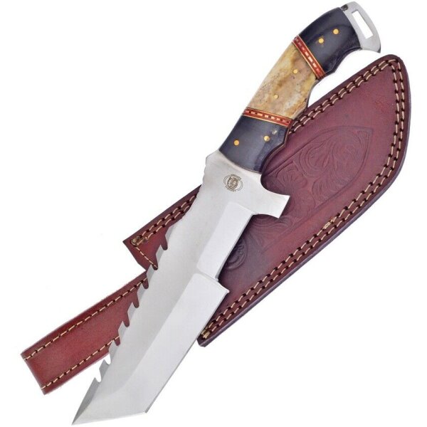Frost Cutlery CHIPAWAY CLASSICS Messer KNIGHT GUARD Sawback Knochengriff Scheide
