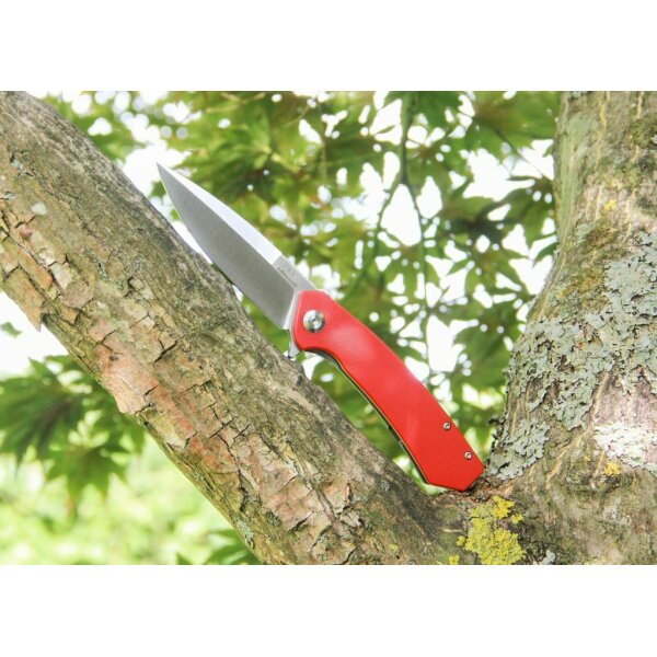 GANZO ADIMANTI SERIES SKIMEN-RD D2 Folder red rot G10 Flipper Taschenmesser Framelock