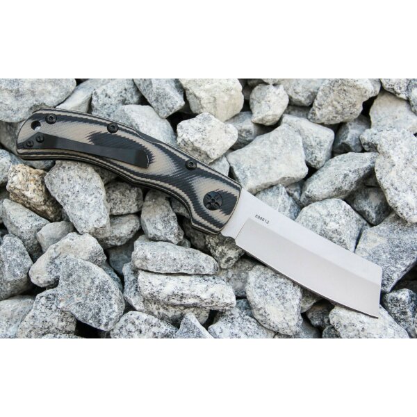 Herbertz CLEAVER Messer Taschenmesser 420 Stahl G10 Griff Backlock