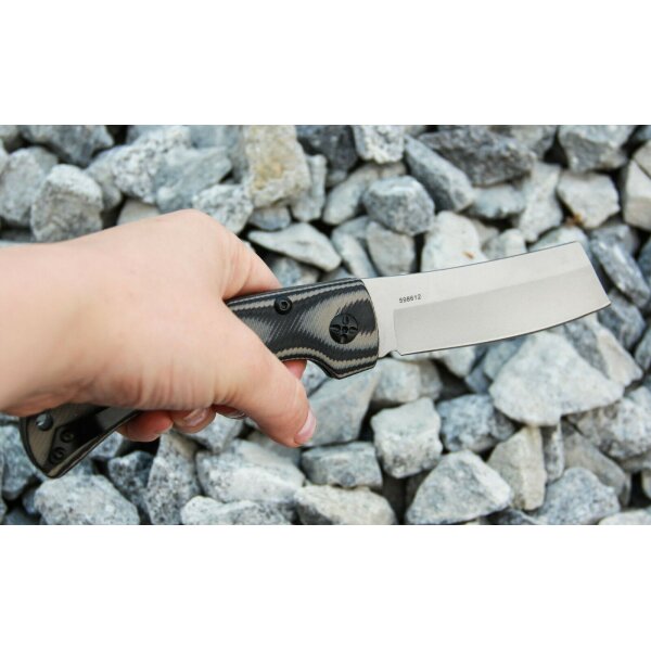 Herbertz CLEAVER Messer Taschenmesser 420 Stahl G10 Griff Backlock