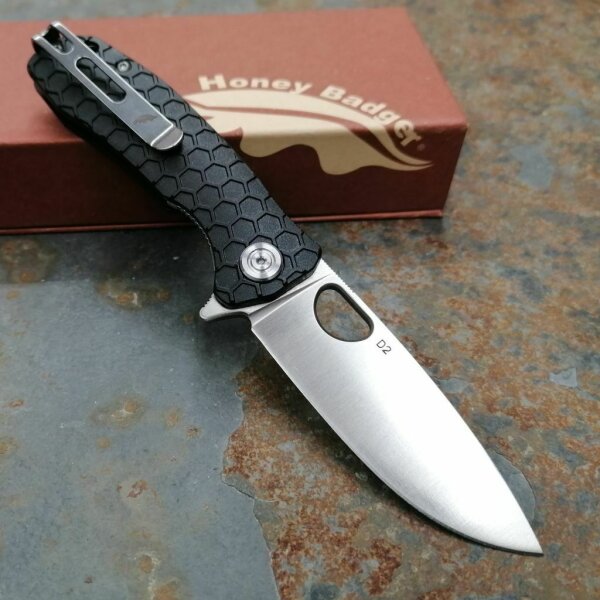 Honey Badger Folder D2 Small Black D2 FRN  Schwarz