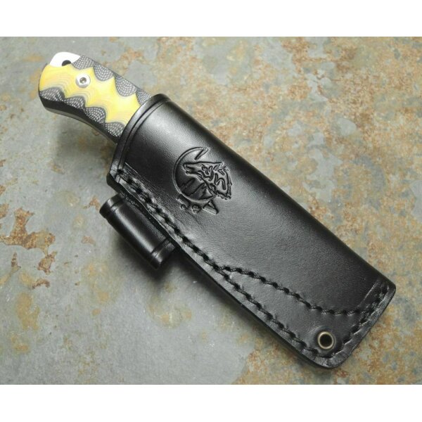 J&V Nano 2.0 MoVa Micarta Mehrfarbig inkl. Lederscheide