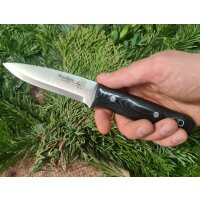 J&amp;V Adventure Knives WOODLORE MICARTA Bushcraft Messer 12C27 Sandvik Stahl