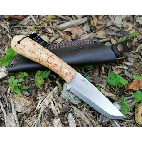 Joker Montanero S 14C28N Maserbirkenholz Braun inkl. Lederscheide
