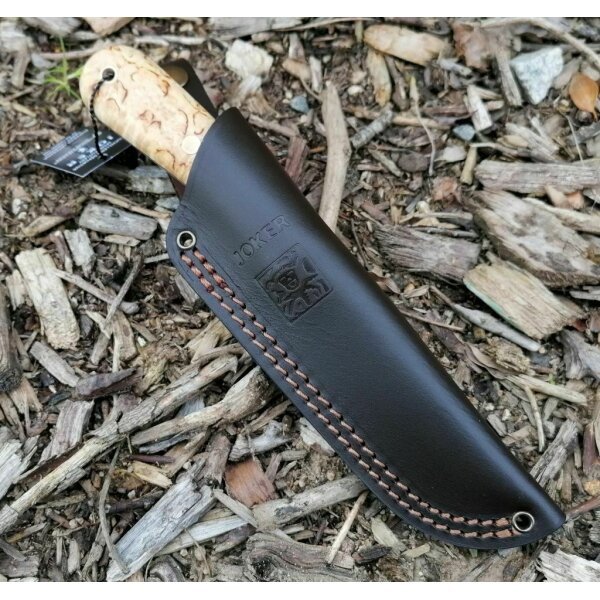 Joker Montanero S 14C28N Maserbirkenholz Braun inkl. Lederscheide