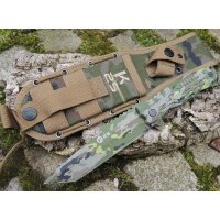 K25 SPCB Fahrtenmesser CAMO + Nylonscheide