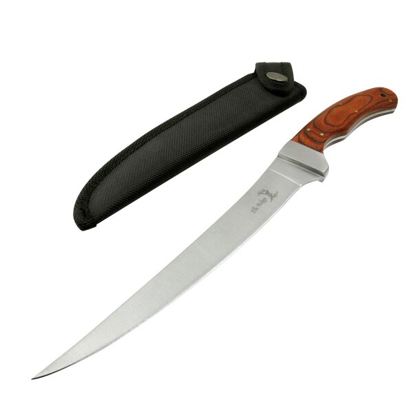 Elk Ridge Messer Filiermesser Filetiermesser 440 Stahl 31 cm + Scheide