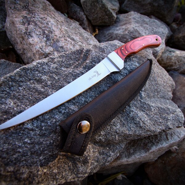 Elk Ridge Messer Filiermesser Filetiermesser 440 Stahl 31 cm + Scheide