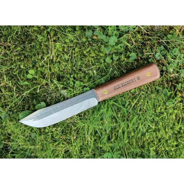 OKC Messer HUNTING KNIFE Jagdmesser Kohlenstoffstahl Hickoryholz Old Hickory