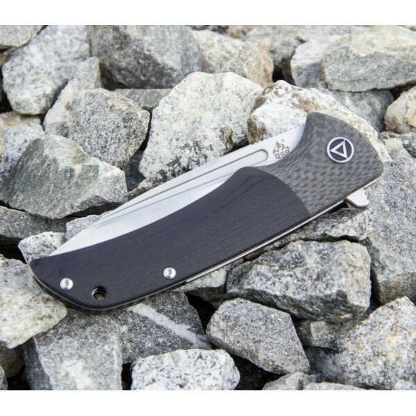 QSP Knife HARPYIE QS129B Messer S35VN Stahl G10 / Kohlefasergriff Kugellager