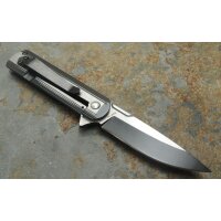 Rough Ryder Rider BLACK & BRUSHED Messer Folder...