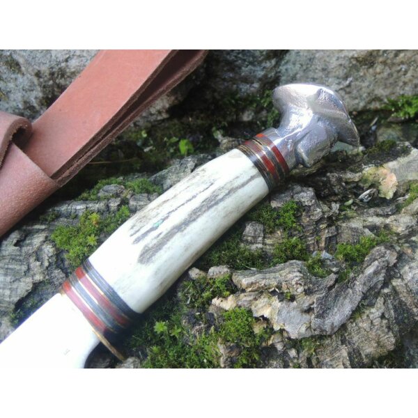 Rough Ryder Rider COWBOY FIXED BLADE Messer Knochengriff mit Cowboyknauf RR1630