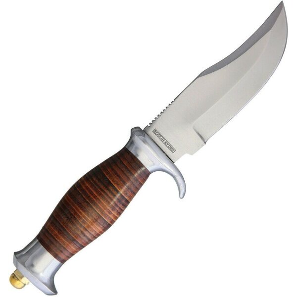 Rough Ryder Rider HUNTER STACKED LEATHER Messer Jagdmesser Lederscheide