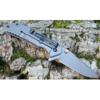Sanrenmu 7056LUP-SK Messer Taschenmesser GRAU 8Cr13MoV...