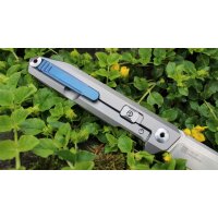Sanrenmu Flipper Messer 1161-TZ Taschenmesser Tanto S35VN Stahl Beta Plus Titan