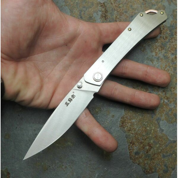 SanRenmu Messer ULTRA SLIP 9305 Slipjoint 8Cr13MoV Stahl 3Cr13 Edelstahlgriff
