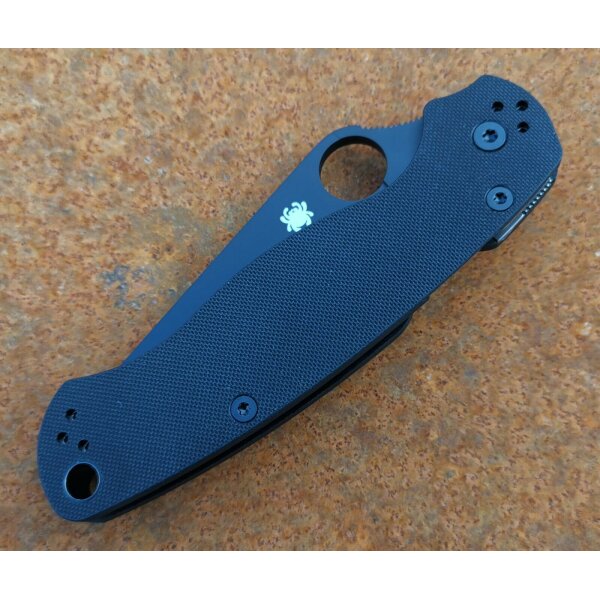 Spyderco Para-Military 2 Black G10 Plain  G10 Schwarz