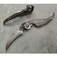 Albainox Taschenmesser Biker Messer mit Totenkopf...