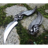 Albainox Taschenmesser Biker Messer mit Totenkopf...