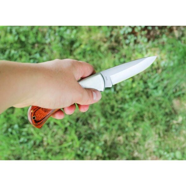 Böker Magnum Handwerksmeister 1 Backlock Messer 440A Stahl Pakkaholz Griff 01MB410