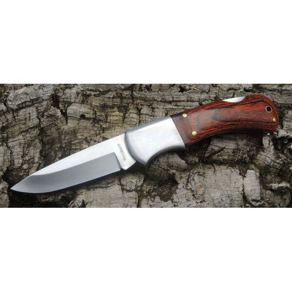 Böker Magnum Handwerksmeister 1 Backlock Messer 440A Stahl Pakkaholz Griff 01MB410