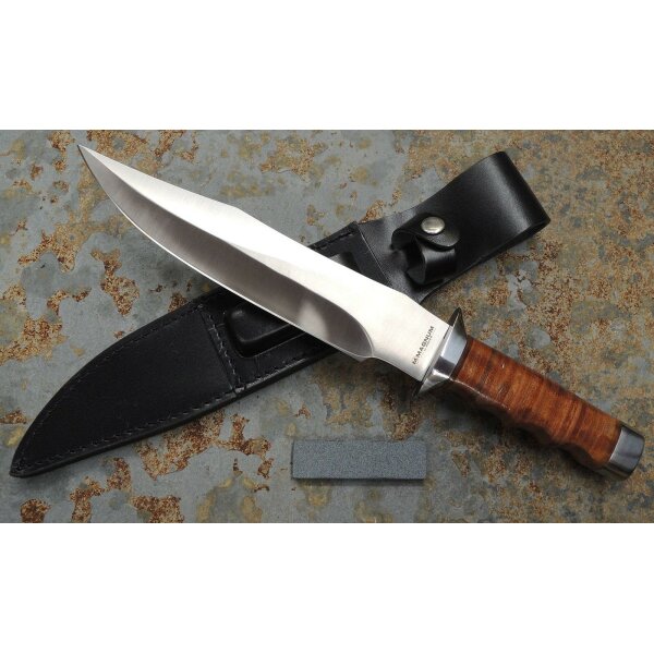 Böker Magnum Messer Giant Bowie Bowiemesser Fahrtenmesser + Lederscheide 02MB565