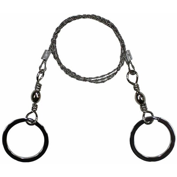 MFH Commando Wire Saw Drahtsäge mit Ringen für Holz u. Kunststoff