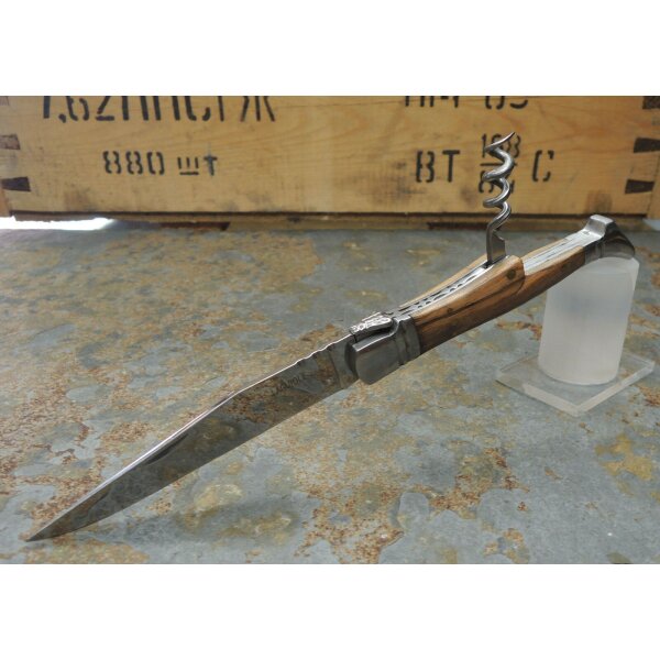 Laguiole Messer Brotzeitmesser Vespermesser 3Cr13MoV Stahl Olive Korkenzieher