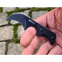 MTECH Mini Messer Neckknife Hawkbill 440 Stahl G10 Griff + Scheie