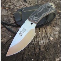 Mtech Xtreme Messer WARPIG Neck Knife EDC 440 Stahl Micarta Kydexscheide