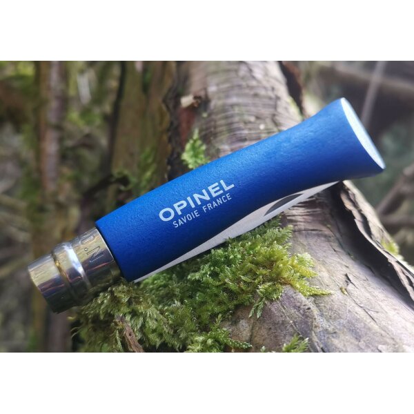 Opinel Messer Kindermesser No 7 rostfrei Inox Stahl Taschenmesser versch. Farben blau