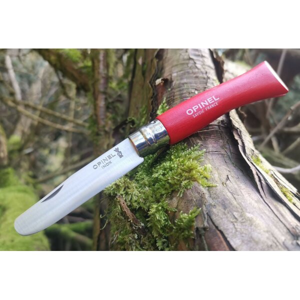 Opinel Messer Kindermesser No 7 rostfrei Inox Stahl Taschenmesser versch. Farben rot Kind