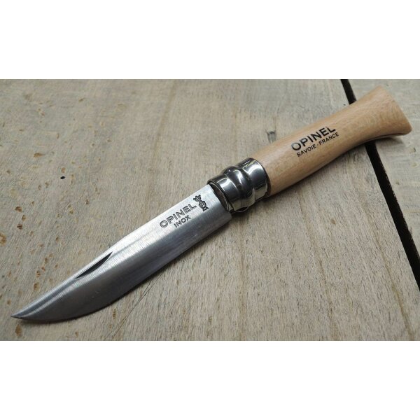 Opinel Messer rostfrei INOX Stahl französisches Taschenmesser versch. Größen  No. 6