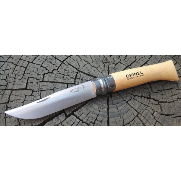 Opinel Messer rostfrei INOX Stahl französisches Taschenmesser versch. Größen  No. 10