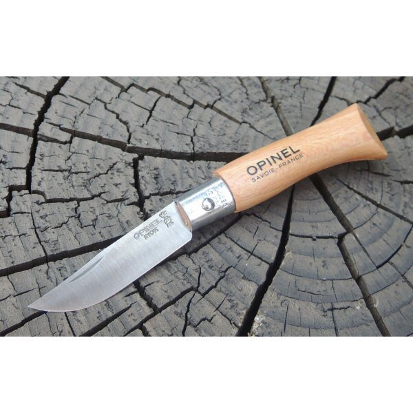 Opinel Messer rostfrei INOX Stahl französisches Taschenmesser versch. Größen  No. 3