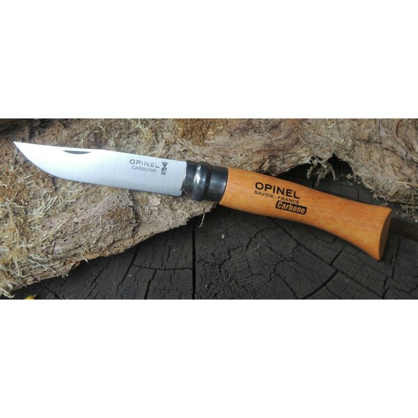 Opinel Messer XC90 Carbonstahl französisches Taschenmesser Holzgriff ver. Größen NO. 7