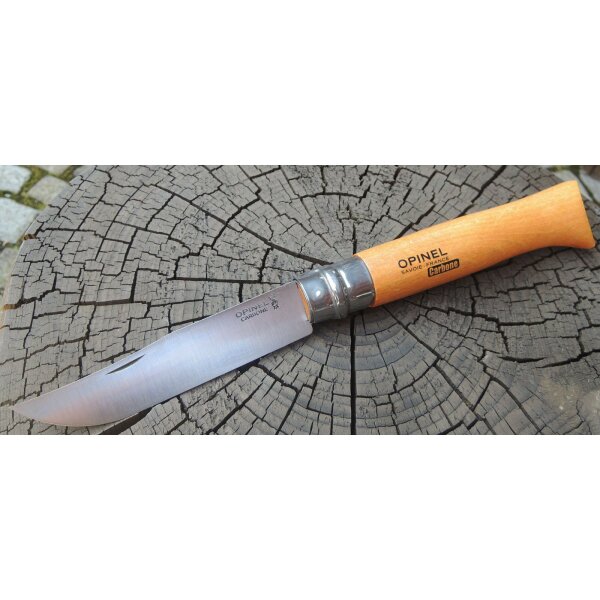 Opinel Messer XC90 Carbonstahl französisches Taschenmesser Holzgriff ver. Größen No. 12