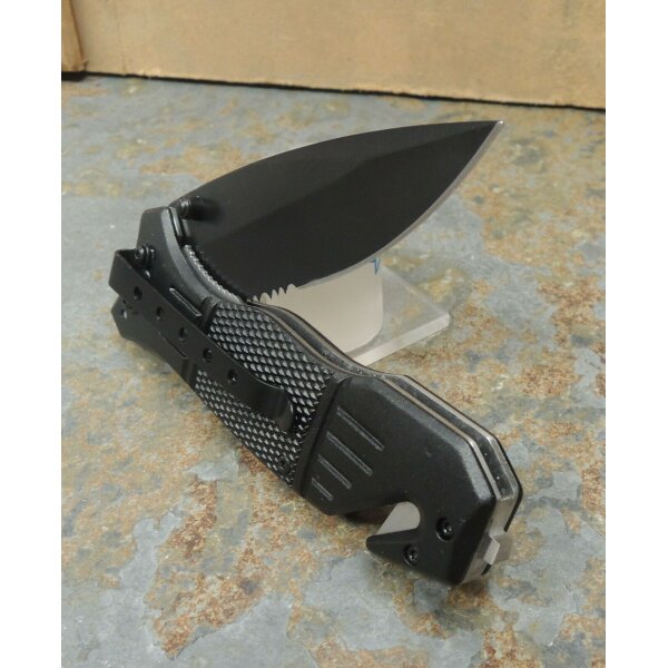 Fox Outdoor Tactical Rescue Knife Messer Rettungsmesser Gurtschneider