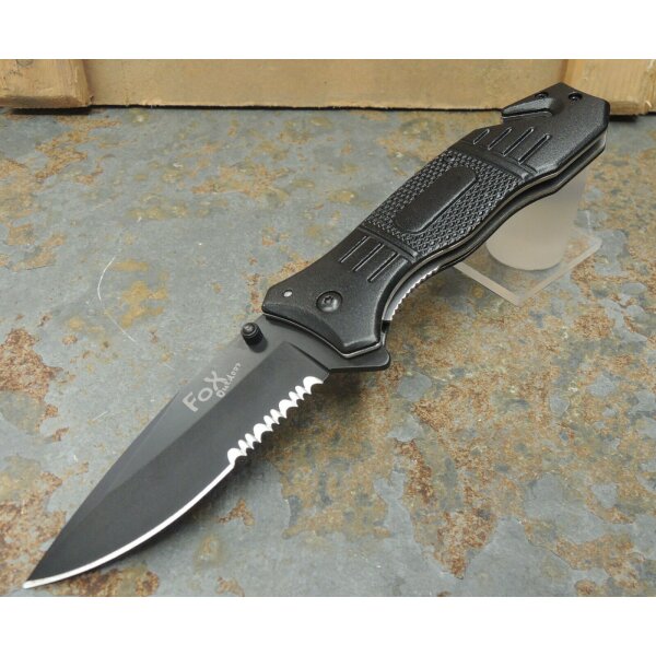 Fox Outdoor Tactical Rescue Knife Messer Rettungsmesser Gurtschneider