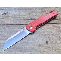 QSP Knife PENGUIN QS130D Messer D2 Stahl Leinen Micarta Copper Washer G&uuml;rtelclip