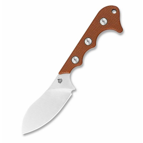 QSP Knife NECKMUK QS125-E Neck Knife D2 Stahl Brown Micarta