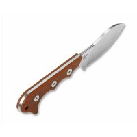 QSP Knife NECKMUK QS125-E Neck Knife D2 Stahl Brown Micarta
