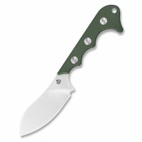 QSP Knife NECKMUK QS125-F Neck Knife D2 Stahl Green Micarta