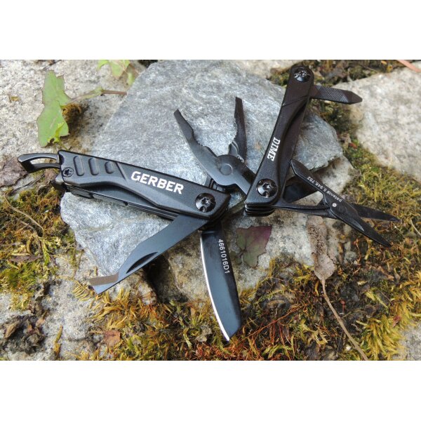 Gerber Dime Micro Multi-Tool Black Mini Multitool 3Cr13 Stahl 10 Funktionen