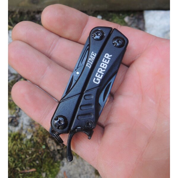 Gerber Dime Micro Multi-Tool Black Mini Multitool 3Cr13 Stahl 10 Funktionen