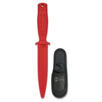 RUI K25 Messer aus Kunststoff &Uuml;bungsmesser Trainingsmesser rot + Scheide