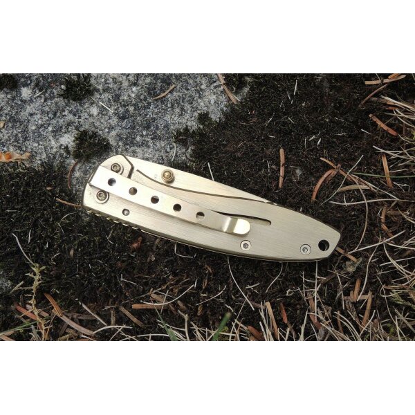 Smith & Wesson Messer Executive gold Taschenmesser 7Cr17 Stahl